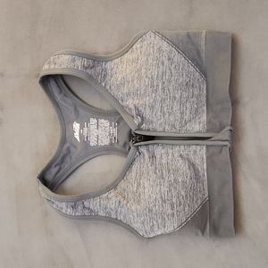 AVIA zip front sports bra size Large